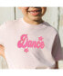 ფოტო #2 პროდუქტის Little and Big Girls Dance Script Patch Short Sleeve T-Shirt