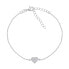 Фото #2 товара Romantic silver heart bracelet BR18W