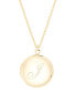 ფოტო #10 პროდუქტის 14K Gold Plated Isla Initial Long Locket Necklace