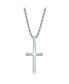 ფოტო #1 პროდუქტის Stainless Steel Polished Cross Necklace