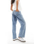 Фото #10 товара ASOS DESIGN Maternity mid rise baggy boyfriend jeans in mid blue