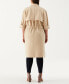 Plus Size Twill Trench Coat