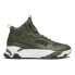 Фото #2 товара Puma Trinity Mid Hybrid Lace Up Mens Green Sneakers Casual Shoes 39232702
