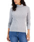 Фото #1 товара Women's Long Sleeve Cotton Turtleneck Top