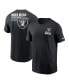 Фото #1 товара Men's Black Las Vegas Raiders Blitz Essential T-shirt