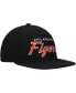 Фото #2 товара Mitchell Ness Men's Black Philadelphia Flyers Core Team Script 2.0 Snapback Hat