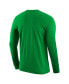 Men's Green Oregon Ducks Basketball Long Sleeve T-shirt