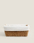 Fabric-lined basket