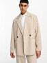 Фото #1 товара Jack & Jones Originals oversized suit jacket in beige