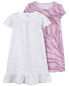 Фото #4 товара Toddler 2-Pack Nightgowns 2T