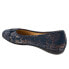 Фото #5 товара Trotters Sizzle Sign T1251-431 Womens Blue Leather Ballet Flats Shoes 7.5