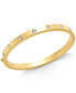 ფოტო #2 პროდუქტის Bezel-Set Polished Bangle Bracelet