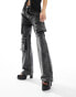 Фото #8 товара Simmi pocket detail wide leg jeans in grey denim