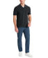 ფოტო #4 პროდუქტის Men's Acid Washed Camp Collar Short Sleeve Sweater Shirt