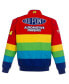 Men's Red, Blue Jeff Gordon Twill Uniform Full-Snap Jacket