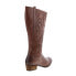 Фото #15 товара Roan by Bed Stu Ellia F858034 Womens Brown Leather Zipper Knee High Boots