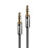 Фото #6 товара Lindy 1M 3.5MM AUDIO CABLE - CROMO LINE - 3.5mm - Male - 3.5mm - Male - 1 m - Anthracite