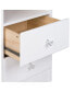 Фото #5 товара Astrid 2-Drawer Nightstand with Acrylic Knobs