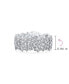 ფოტო #4 პროდუქტის Elegant AAA CZ Wide Statement Bracelet for Women, Prom, Wedding or Bridal Occasions Multi Row Big Oval Cubic Zirconia Cluster Design Rhodium Plated