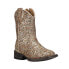 Фото #2 товара Roper Glitter Galore Square Toe Cowboy Toddler Girls Gold Casual Boots 09-017-1