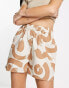 Фото #1 товара ASOS DESIGN boxer short in abstract brown print