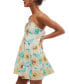 Фото #3 товара Women's Altura Floral-Print Braided-Trim Mini Dress