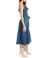 ფოტო #3 პროდუქტის Women's Robin Faux-Suede Tie-Waist Midi Dress