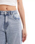 Noisy May Josie high waisted baggy jean in light wash