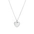 Фото #1 товара Delicate silver necklace Heart with mother-of-pearl AJNA0031 (chain, pendant)