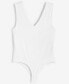 ფოტო #5 პროდუქტის Women's Knit Double V-Neck Bodysuit, Created for Macy's