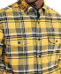 Фото #3 товара Men's Double Pocket Plaid Flannel Shirts