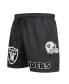 Фото #2 товара Men's Black Las Vegas Raiders Woven Shorts