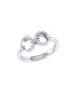 ფოტო #1 პროდუქტის Binoculars Infinity Design Sterling Silver Diamond Women Ring