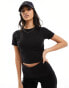 Фото #1 товара Kaiia fitted t-shirt co-ord in black