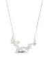 Фото #1 товара Macy's cubic Zirconia Butterflies Necklace (1/3 ct. t.w.) in Sterling Silver