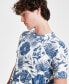 Фото #3 товара Men's Tropical Floral Graphic T-Shirt