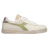 Фото #1 товара Diadora Game L Low Icona Lace Up Womens Green, Off White Sneakers Casual Shoes