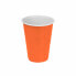 Set of reusable glasses Algon Orange 24 Units 250 ml (25 Pieces)