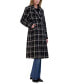 Фото #3 товара Women's Notch-Neck Plaid Coat