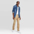 Фото #2 товара Men's Slim Fit Jeans - Goodfellow & Co Khaki 34x32