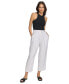 ფოტო #7 პროდუქტის Women's Belted Pleated Pants