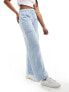 Фото #5 товара Karl Kani small signature wide leg corduroy trousers in light blue