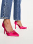 Фото #3 товара Public Desire Vanity cut out court heel in hot pink satin