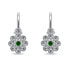 Фото #3 товара Delicate girl´s silver earrings Flowers EA190W