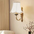 Фото #14 товара Uonlytech Green Fabric Hessian Clip On Lamp Shade for Chandelier Wall Lamp Living Room Bedroom