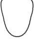 ფოტო #1 პროდუქტის Black Spinel Beaded 22" Statement Necklace in Sterling Silver, Created for Macy's