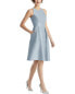 Alfred Sung High-Neck Satin Cocktail Dress Women's 16