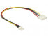 Delock 85457 - 0.3 m - Floppy (4-pin) - Molex (4-pin) - Male - Female - Black - Red - White - Yellow Black,Red,White,Yellow - фото #2