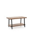 Фото #7 товара Furnish Home Store London 39" Solid Wood Rustic Coffee Cocktail Table For Living Rooms With Shelf