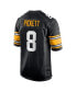 Men's Kenny Pickett Black Pittsburgh Steelers 2022 NFL Draft First Round Pick Game Player Jersey